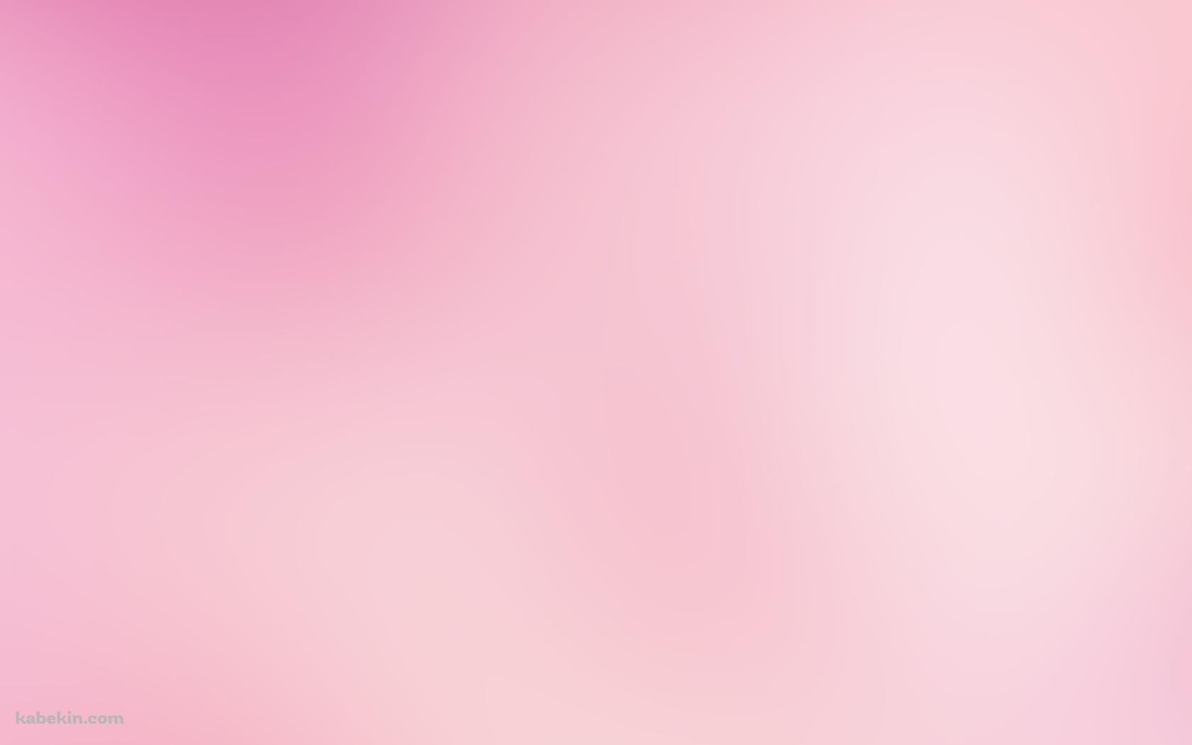 淡いミニマルなピンクのグラデーション / ブラー / ガーリーの壁紙(1680px x 1050px) 高画質 PC・デスクトップ用