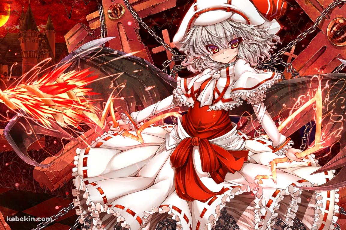 鎖につながれた十字架とレミリア・スカーレット / 東方の壁紙(1152px x 768px) 高画質 PC・デスクトップ用