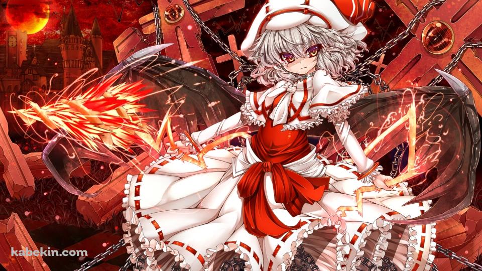 鎖につながれた十字架とレミリア・スカーレット / 東方の壁紙(960px x 540px) 高画質 PC・デスクトップ用