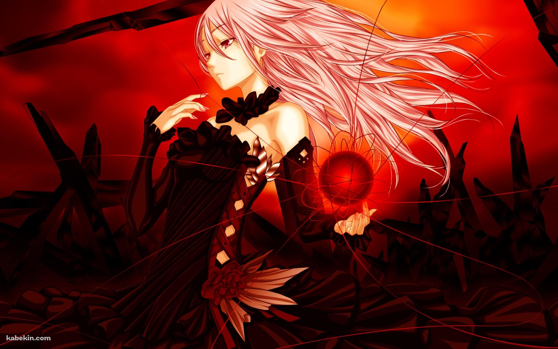 魔法を詠唱する黒いドレスを着た楪いのり / ギルティクラウンの壁紙(1920px x 1200px) 高画質 PC・デスクトップ用
