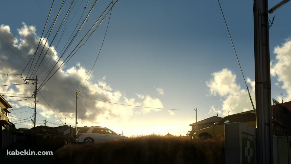 駐車場 / 電線 / 街 / 緩やかな勾配の壁紙(960px x 540px) 高画質 PC・デスクトップ用