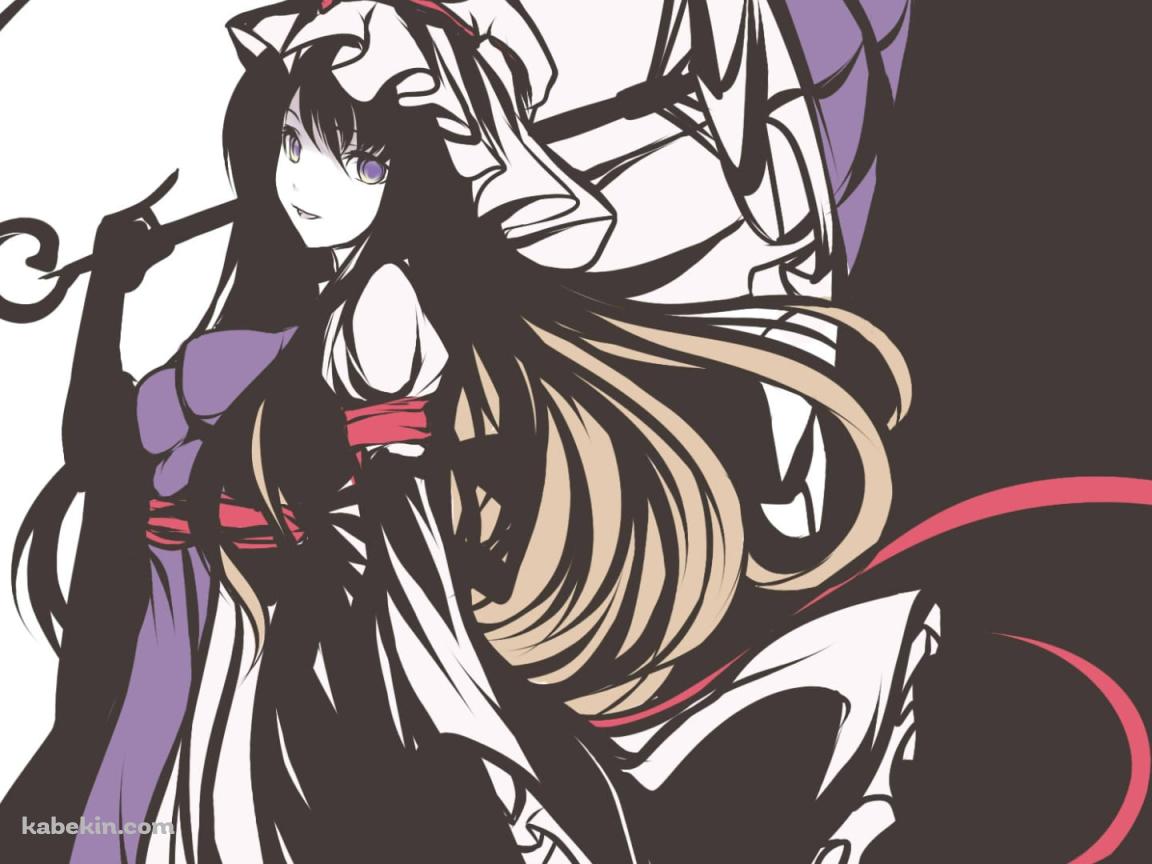 紫の傘をさす八雲 紫 / 東方の壁紙(1152px x 864px) 高画質 PC・デスクトップ用