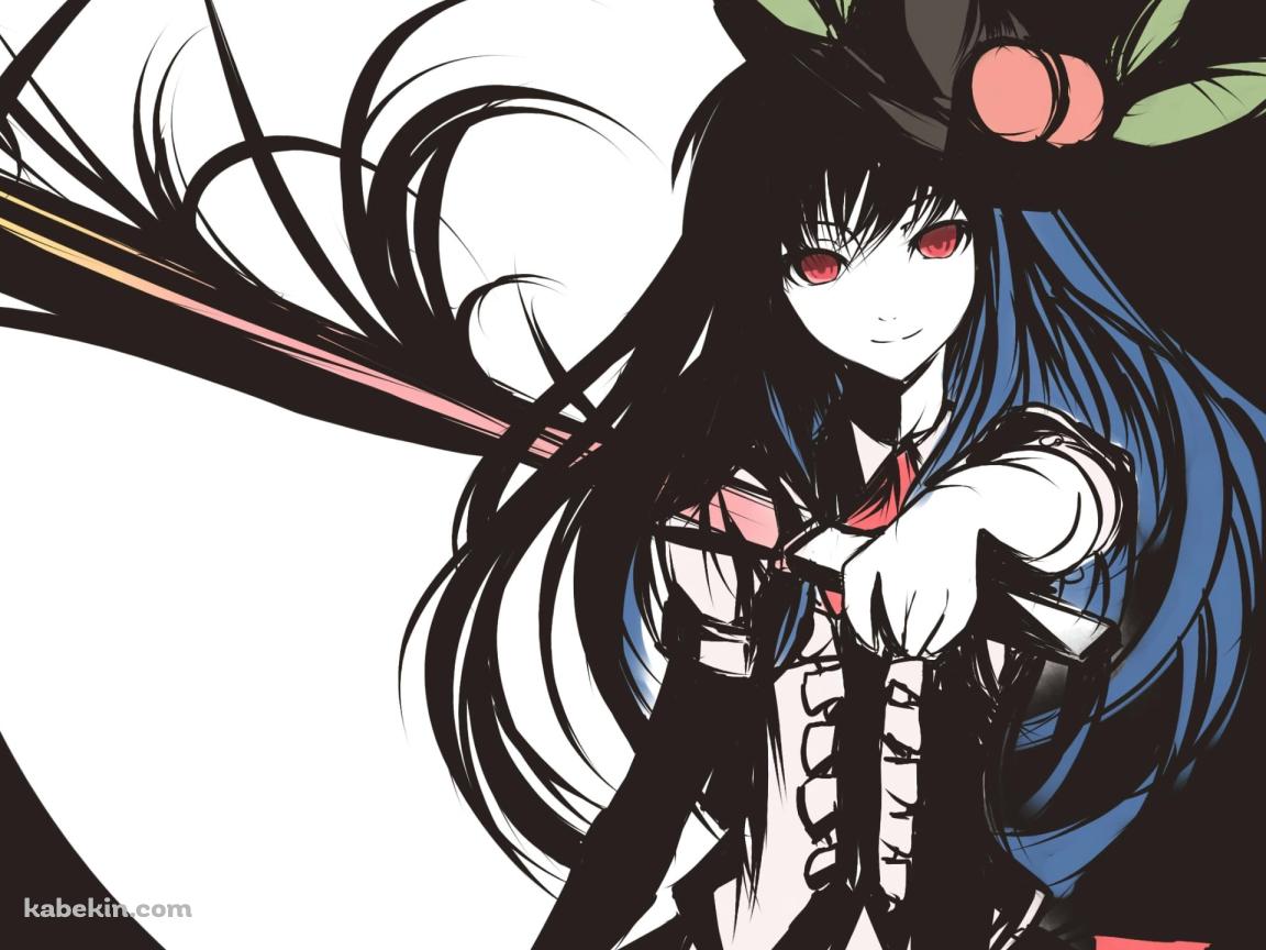 剣を持つかっこいい比那名居天子 / 東方の壁紙(1152px x 864px) 高画質 PC・デスクトップ用