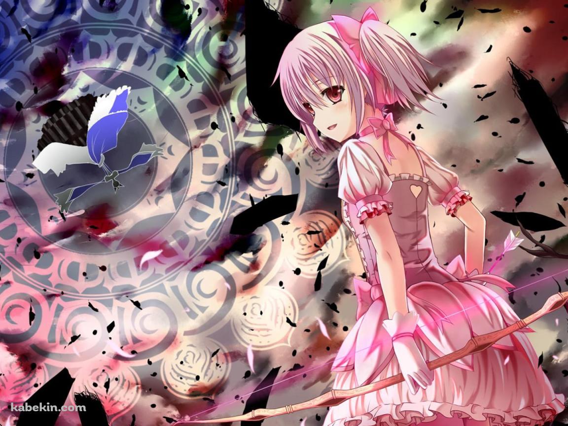 魔法陣と振り返る鹿目まどか / 魔法少女まどか☆マギカの壁紙(1152px x 864px) 高画質 PC・デスクトップ用