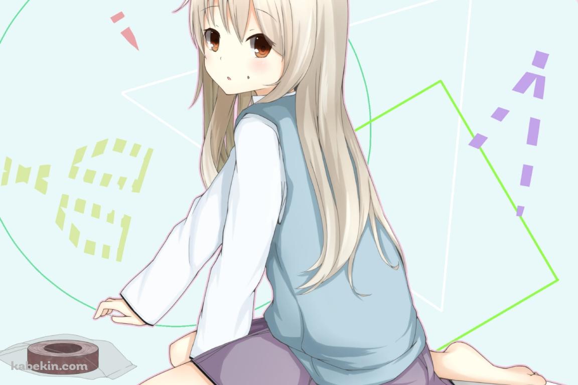 こちらに振り返る椎名ましろ / 制服 / さくら荘のペットな彼女の壁紙(1152px x 768px) 高画質 PC・デスクトップ用