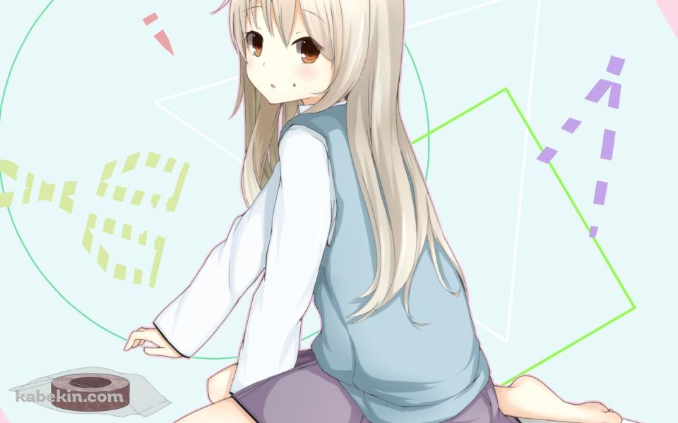 こちらに振り返る椎名ましろ / 制服 / さくら荘のペットな彼女の壁紙(960px x 600px) 高画質 PC・デスクトップ用