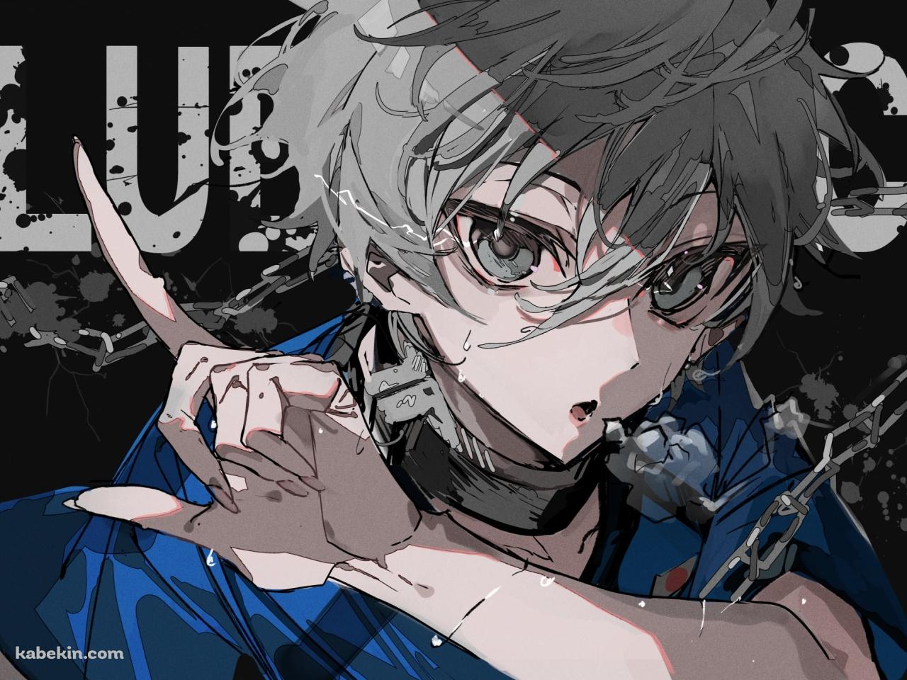 右手の人差し指を立てる凪誠士郎 / ブルーロックの壁紙(1280px x 960px) 高画質 PC・デスクトップ用