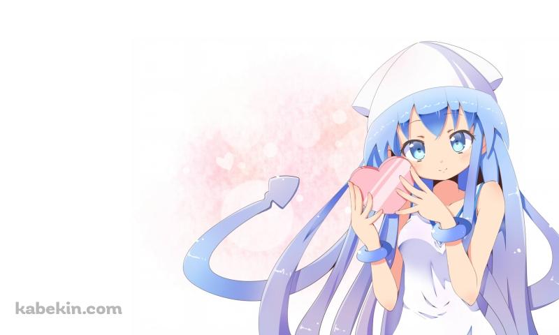 ハートのケースを持つイカ娘 / 侵略!イカ娘の壁紙(800px x 480px) 高画質 PC・デスクトップ用