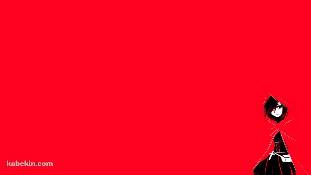赤いフードを被ったルビー・ローズ / RWBYの壁紙(1024px x 576px) 高画質 PC・デスクトップ用