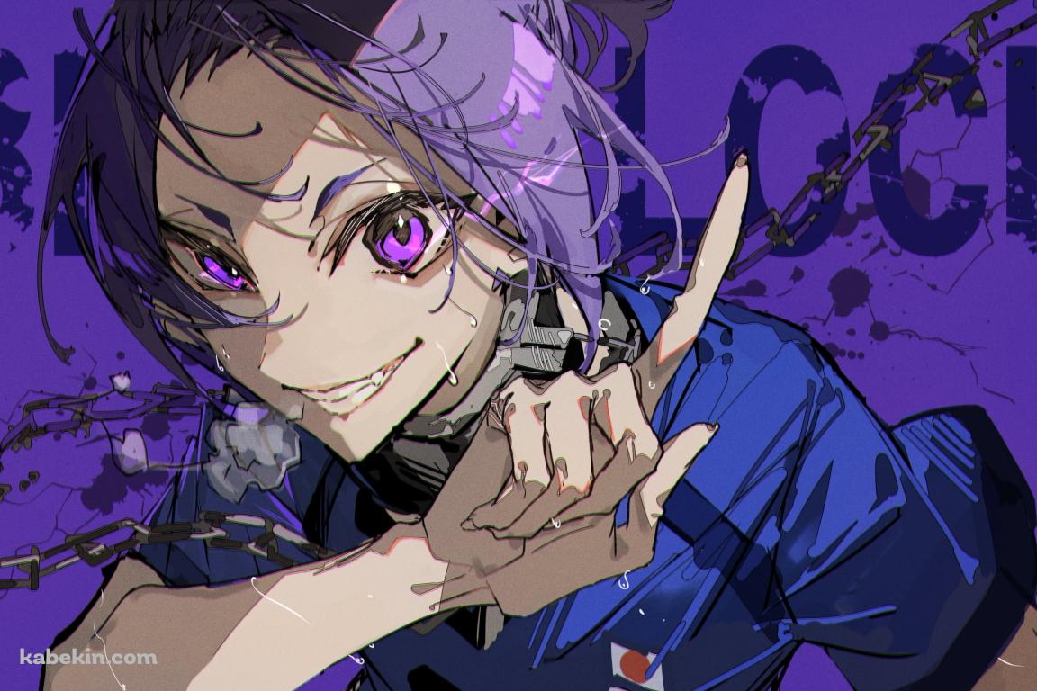 右手の人差し指を立てる御影玲王 / ブルーロックの壁紙(1152px x 768px) 高画質 PC・デスクトップ用