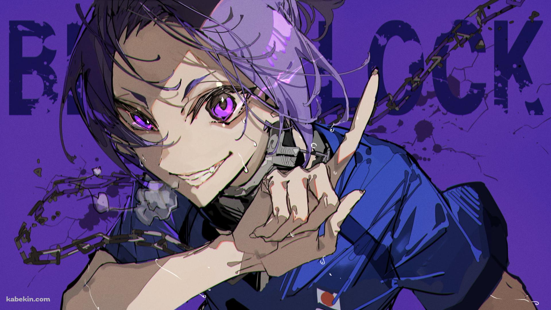 右手の人差し指を立てる御影玲王 / ブルーロックの壁紙(1920px x 1080px) 高画質 PC・デスクトップ用