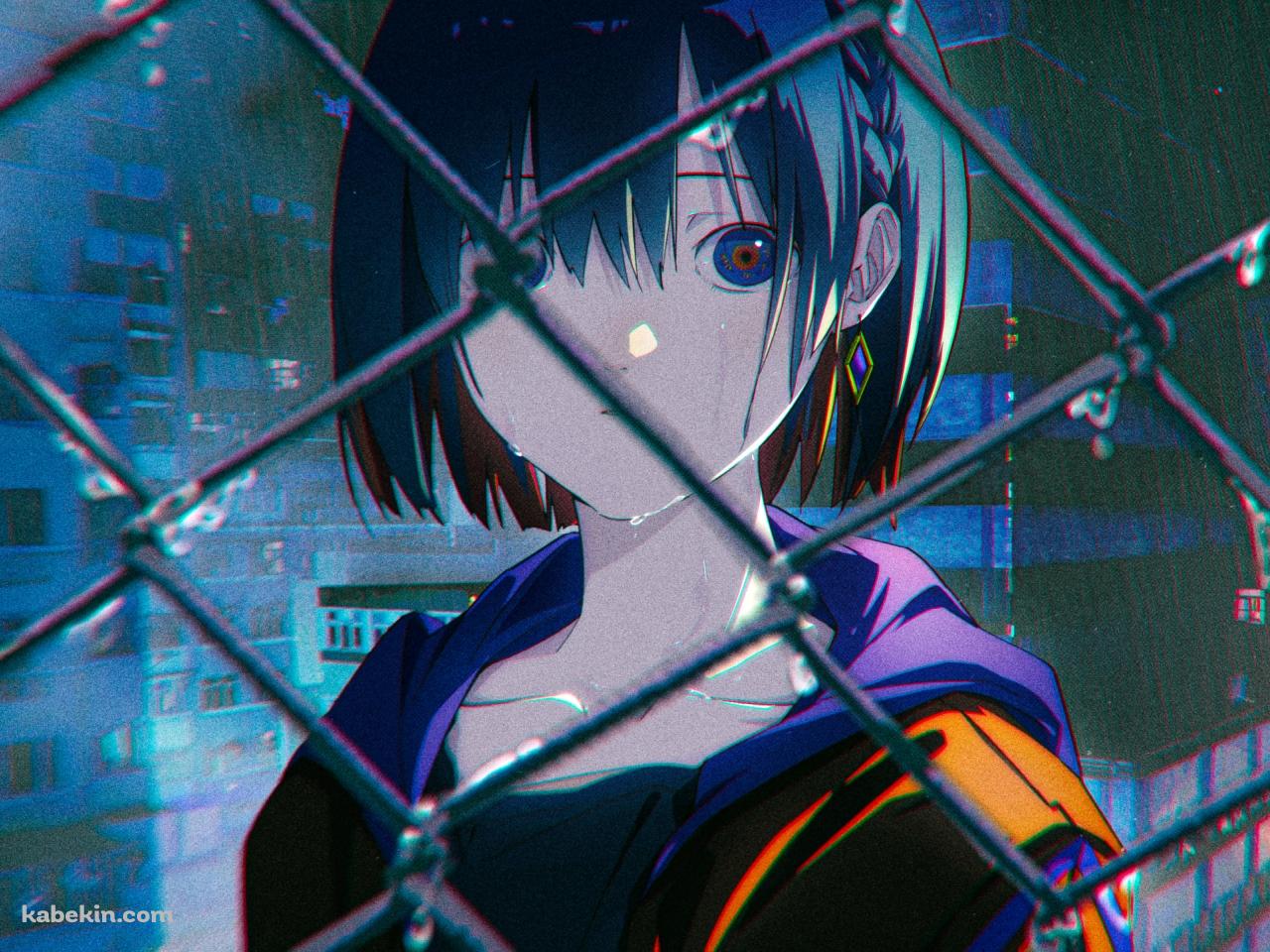 柵越しの理芽 / バーチャルYouTuberの壁紙(1280px x 960px) 高画質 PC・デスクトップ用