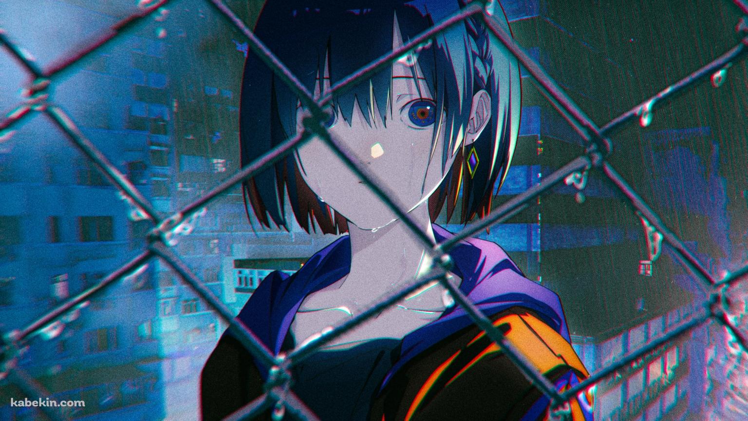 柵越しの理芽 / バーチャルYouTuberの壁紙(1536px x 864px) 高画質 PC・デスクトップ用
