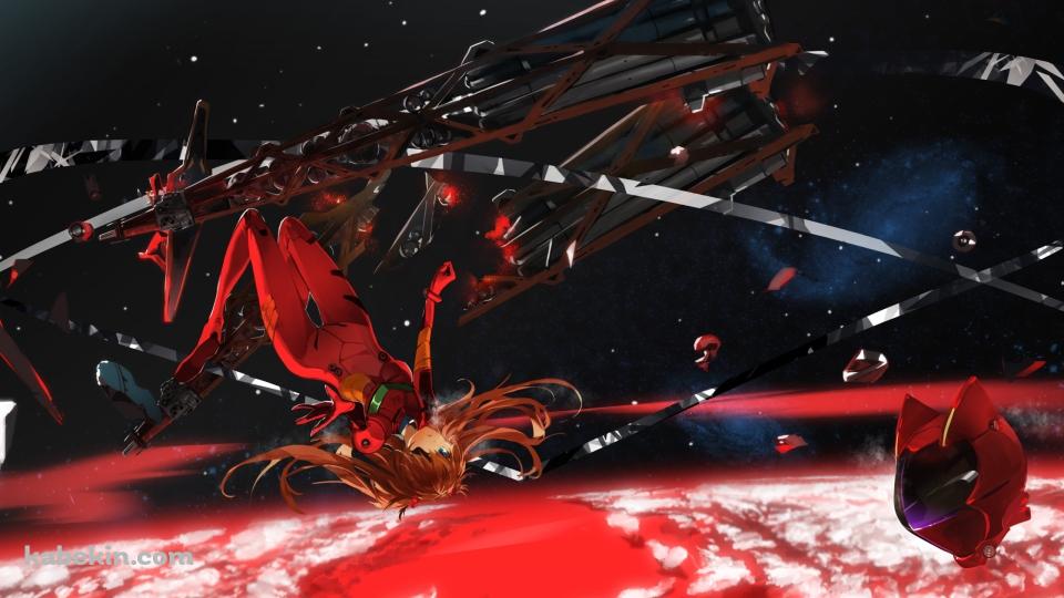 宇宙で浮遊する式波・アスカ・ラングレー / 新世紀エヴァンゲリオンの壁紙(960px x 540px) 高画質 PC・デスクトップ用