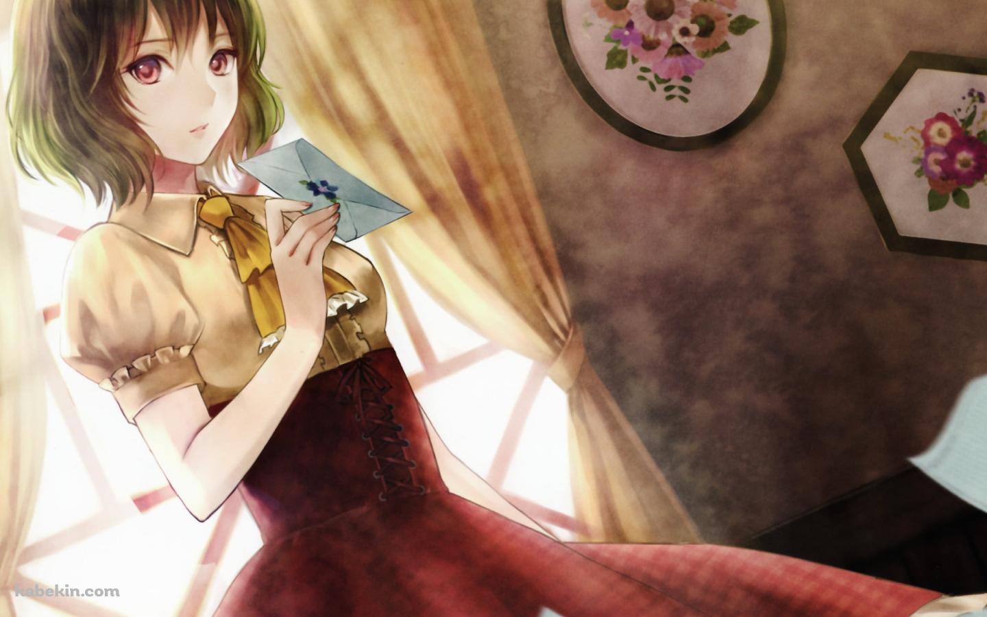 便箋を持つ風見幽香 / 東方の壁紙(1440px x 900px) 高画質 PC・デスクトップ用