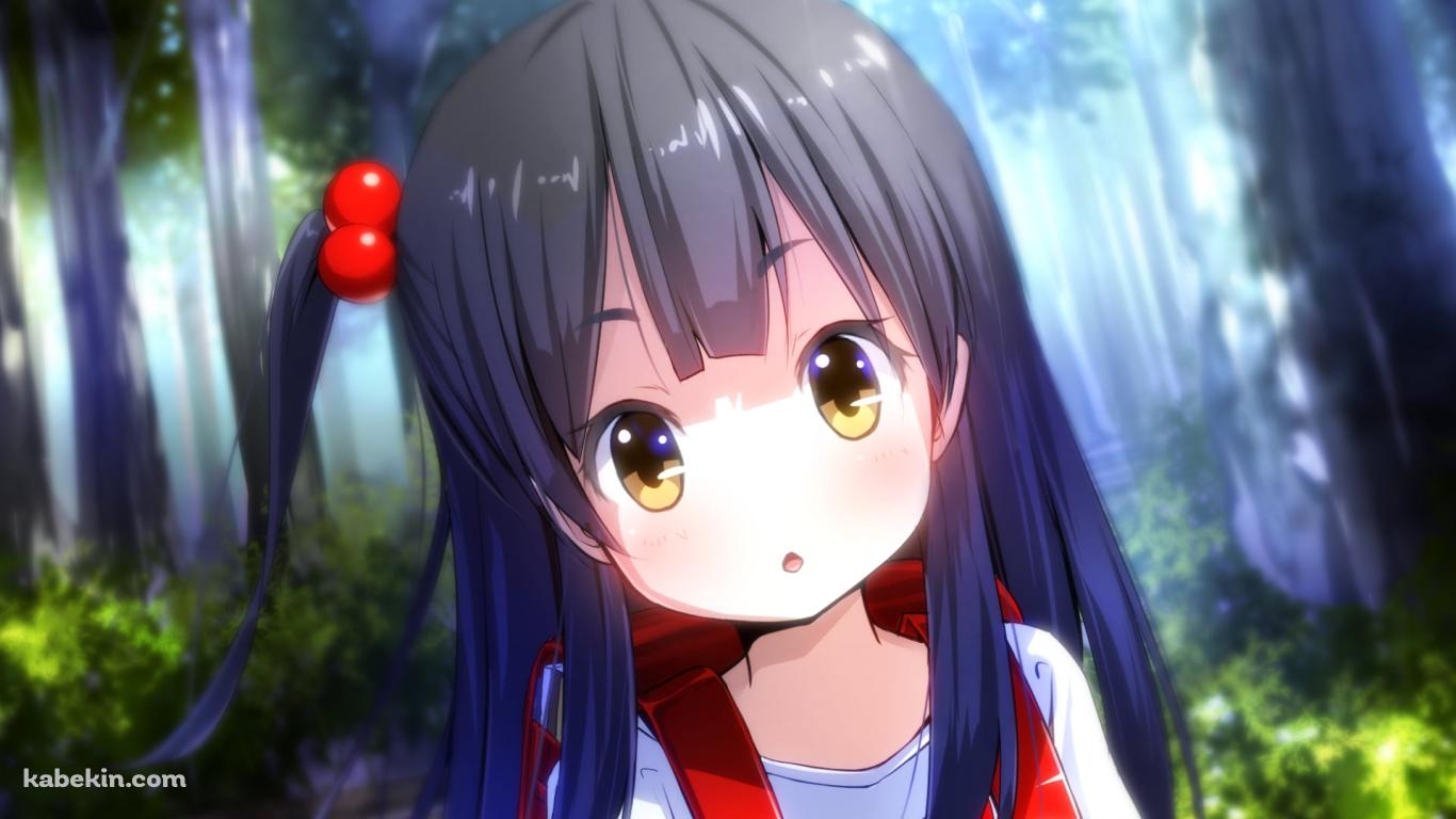 赤いランドセルを背負った北白川あんこ / たまこまーけっとの壁紙(1366px x 768px) 高画質 PC・デスクトップ用
