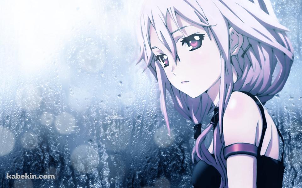 水滴のついたガラスと楪いのり / ギルティクラウンの壁紙(960px x 600px) 高画質 PC・デスクトップ用