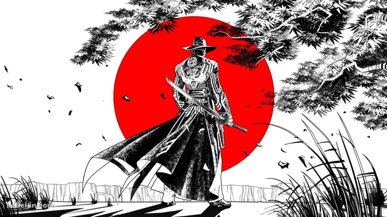 帽子を被った刀を持つ男 / 太陽 / Red Steel 2の壁紙(1242px x 698px) 高画質 PC・デスクトップ用