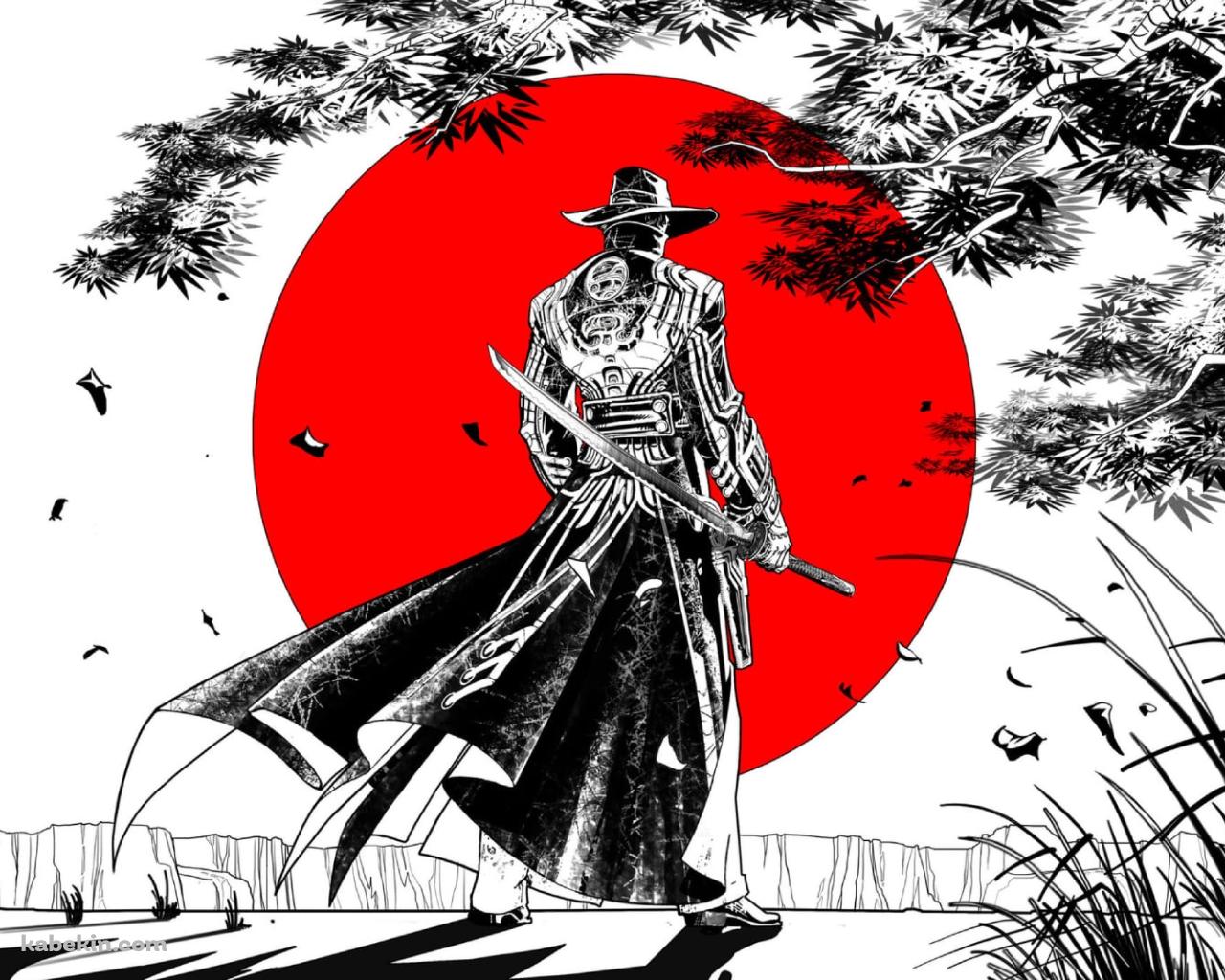 帽子を被った刀を持つ男 / 太陽 / Red Steel 2の壁紙(1280px x 1024px) 高画質 PC・デスクトップ用