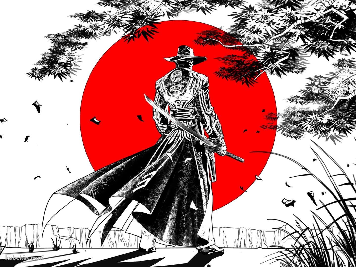 帽子を被った刀を持つ男 / 太陽 / Red Steel 2の壁紙(1440px x 1080px) 高画質 PC・デスクトップ用