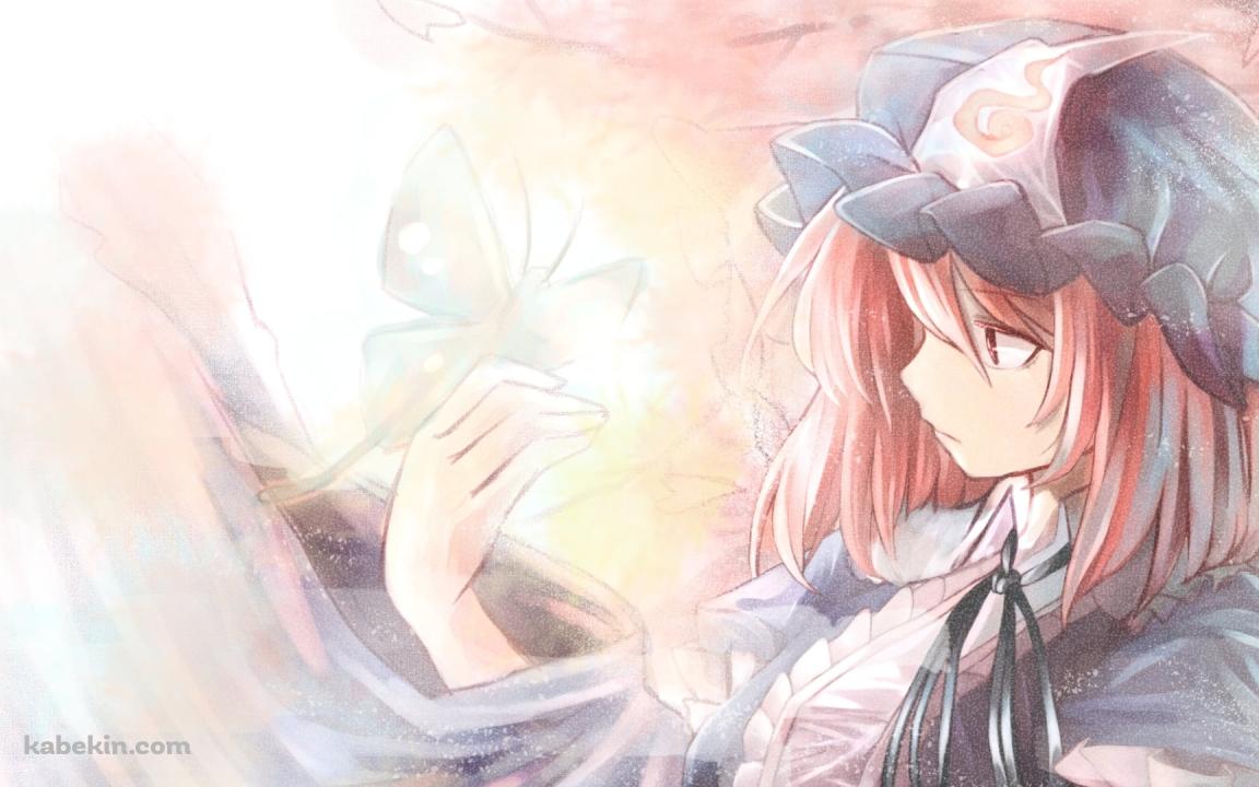 鉛筆で描いた西行寺幽々子 / 東方の壁紙(1152px x 720px) 高画質 PC・デスクトップ用