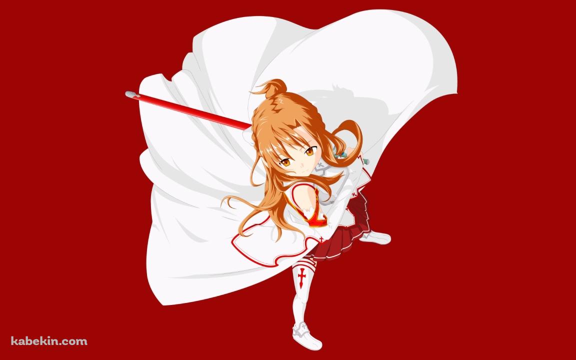 上から見たアスナ / ソードアートオンラインの壁紙(1152px x 720px) 高画質 PC・デスクトップ用