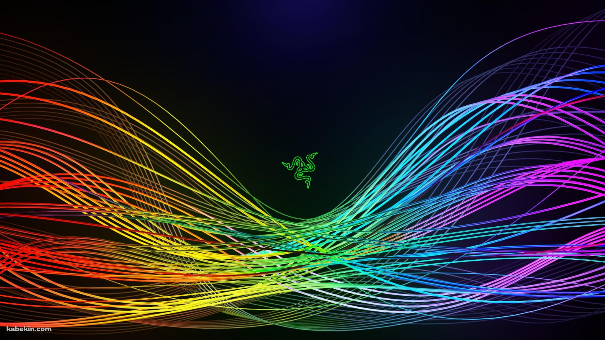 RAZER / Rainbow RGB LINEの壁紙(2048px x 1152px) 高画質 PC・デスクトップ用