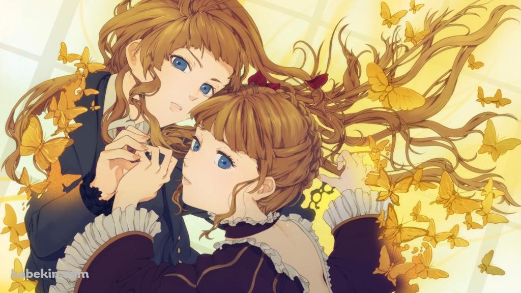 手をつなぐベアトリーチェ / うみねこのなく頃にの壁紙(1024px x 576px) 高画質 PC・デスクトップ用
