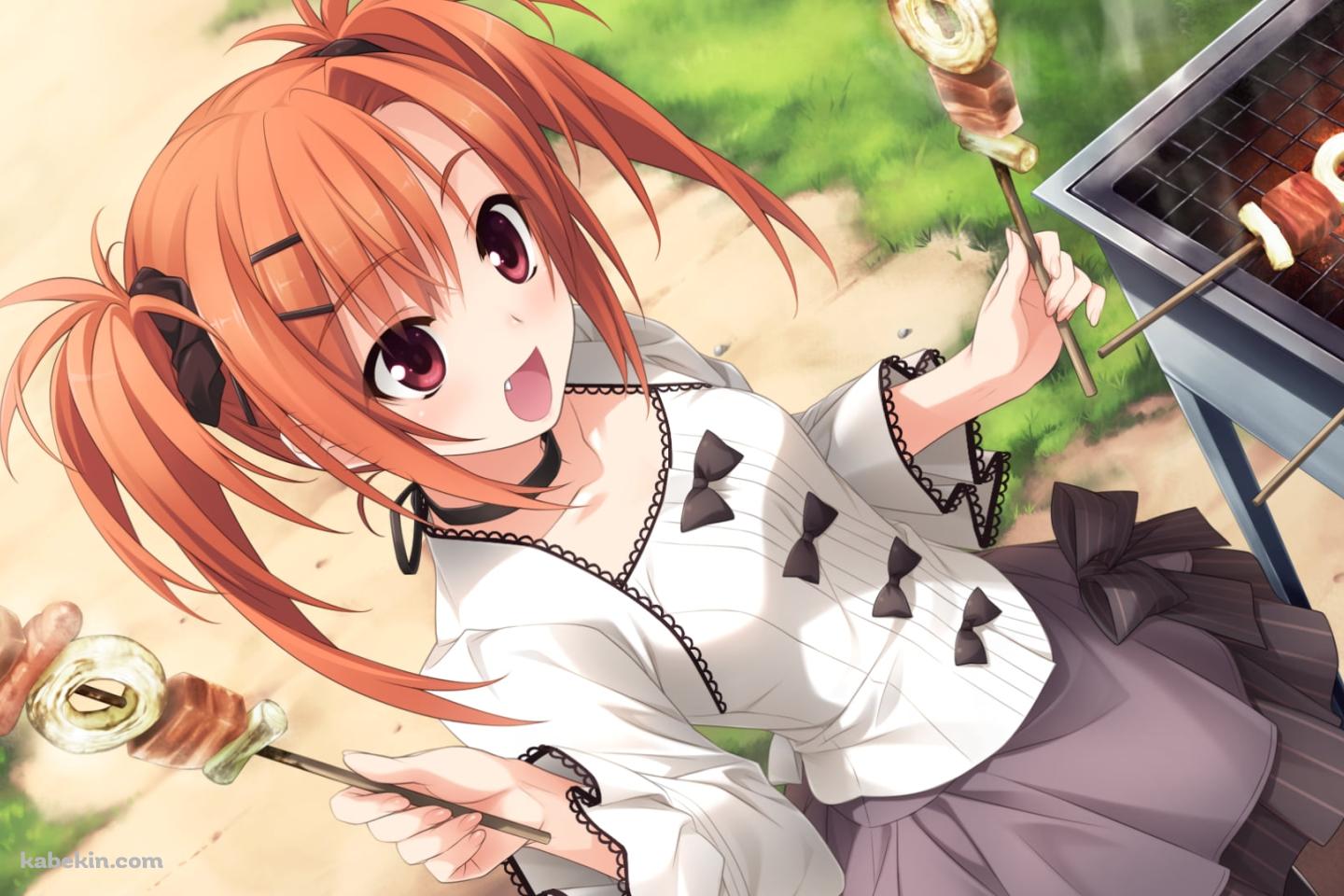 バーベキューをする澄稀 あやか / イモウトノカタチの壁紙(1440px x 960px) 高画質 PC・デスクトップ用