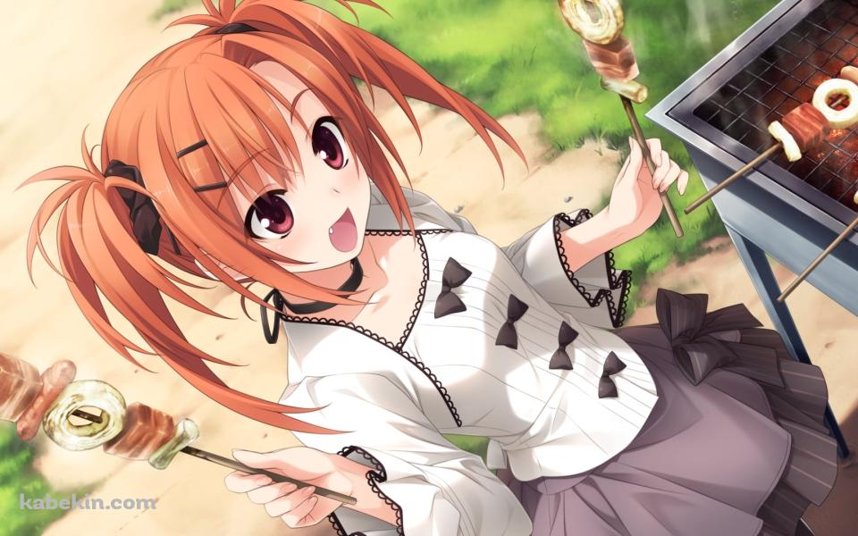 バーベキューをする澄稀 あやか / イモウトノカタチの壁紙(960px x 600px) 高画質 PC・デスクトップ用