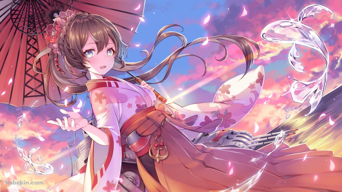 蒼青のミラージュの壁紙(1366px x 768px) 高画質 PC・デスクトップ用