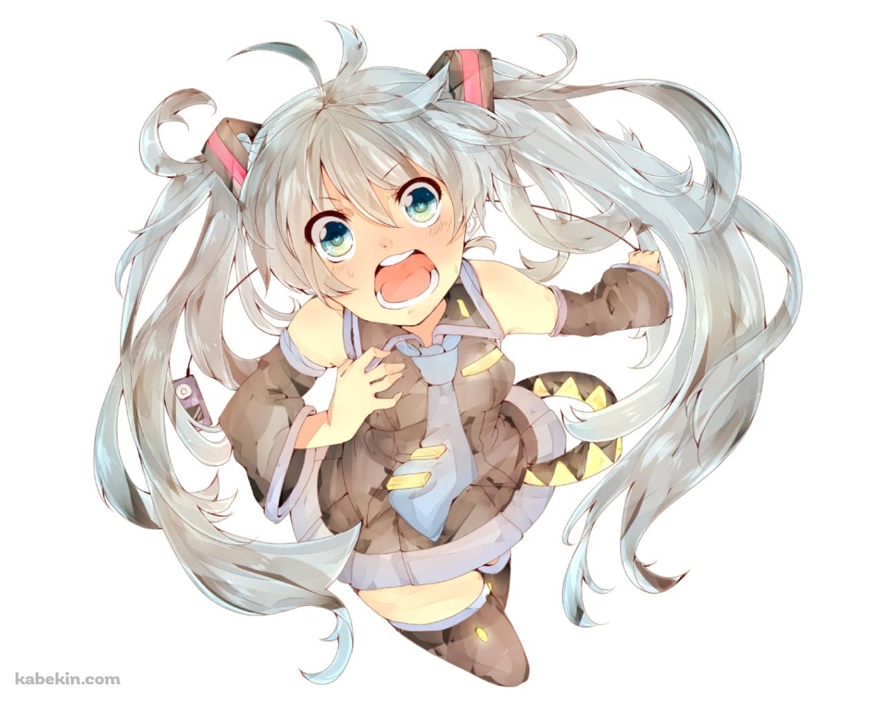 大きな声を出す初音ミク / ボーカロイドの壁紙(1280px x 1024px) 高画質 PC・デスクトップ用