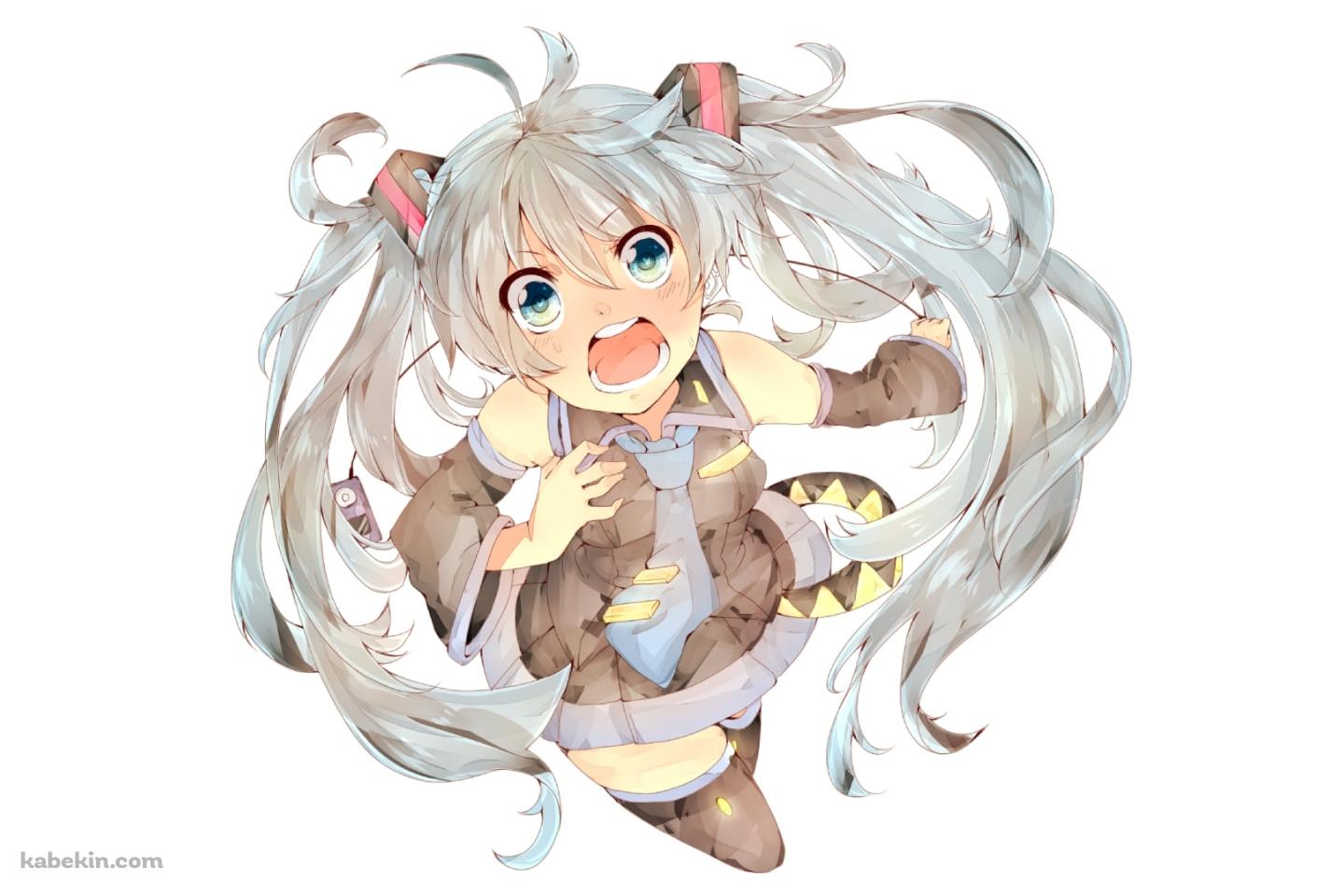 大きな声を出す初音ミク / ボーカロイドの壁紙(1440px x 960px) 高画質 PC・デスクトップ用