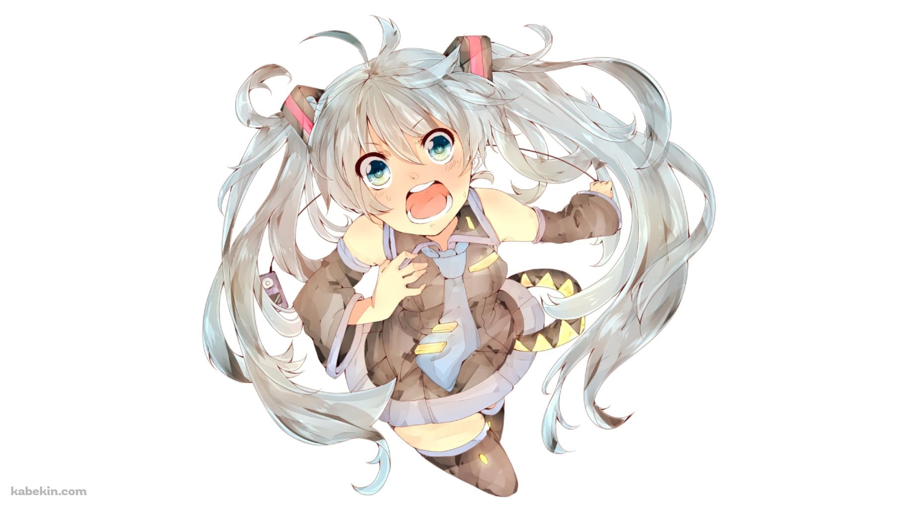 大きな声を出す初音ミク / ボーカロイドの壁紙(1829px x 1029px) 高画質 PC・デスクトップ用