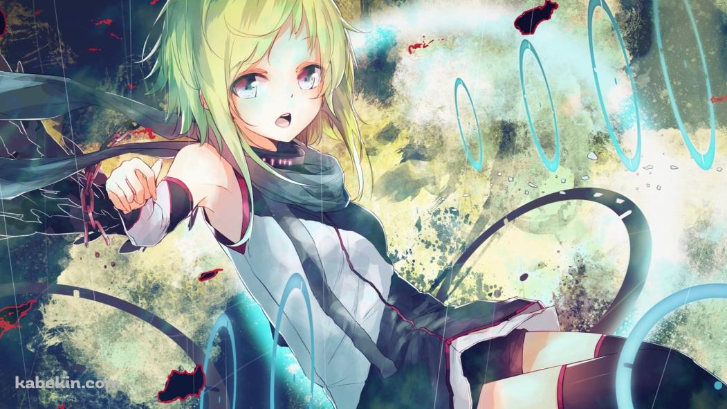 雨の中、歌を唄うGUMI / ボーカロイドの壁紙(1051px x 591px) 高画質 PC・デスクトップ用
