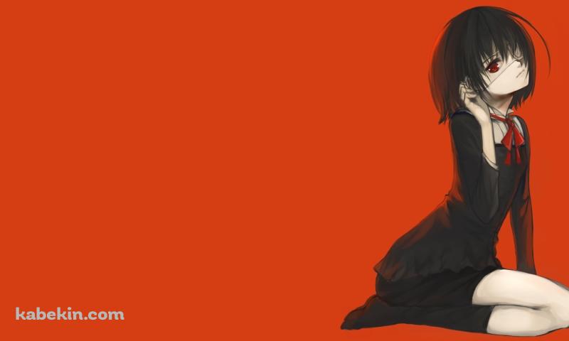 眼帯をした見崎鳴 / Anotherの壁紙(800px x 480px) 高画質 PC・デスクトップ用