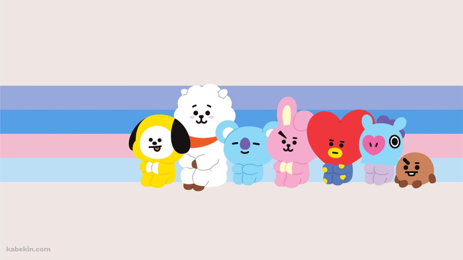 KOYA / RJ / SHOOKY / MANG / CHIMMY / TATA / COOKY / BT21の壁紙(1600px x 900px) 高画質 PC・デスクトップ用