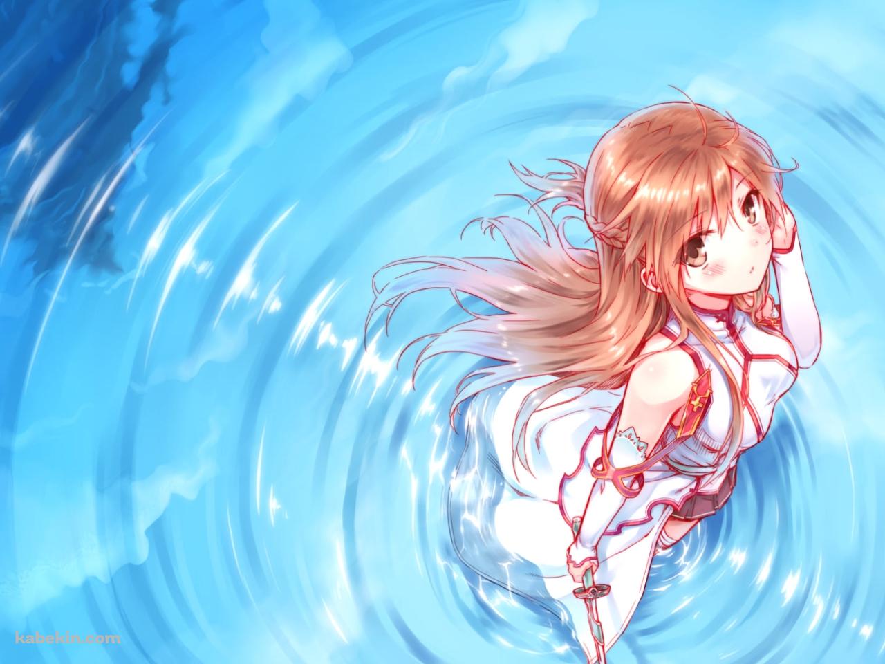 湖で佇むアスナ / ソードアートオンラインの壁紙(1280px x 960px) 高画質 PC・デスクトップ用