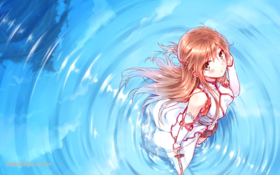 湖で佇むアスナ / ソードアートオンラインの壁紙(960px x 600px) 高画質 PC・デスクトップ用