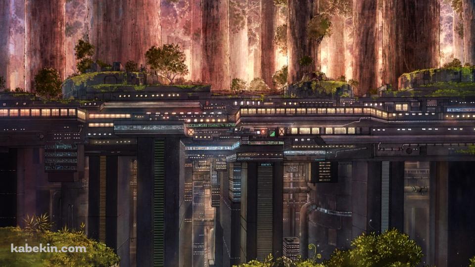 森と都市の壁紙(960px x 540px) 高画質 PC・デスクトップ用