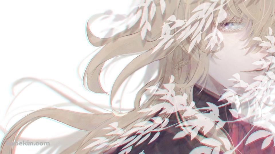 白い草と一文字則宗 / 刀剣乱舞の壁紙(960px x 540px) 高画質 PC・デスクトップ用