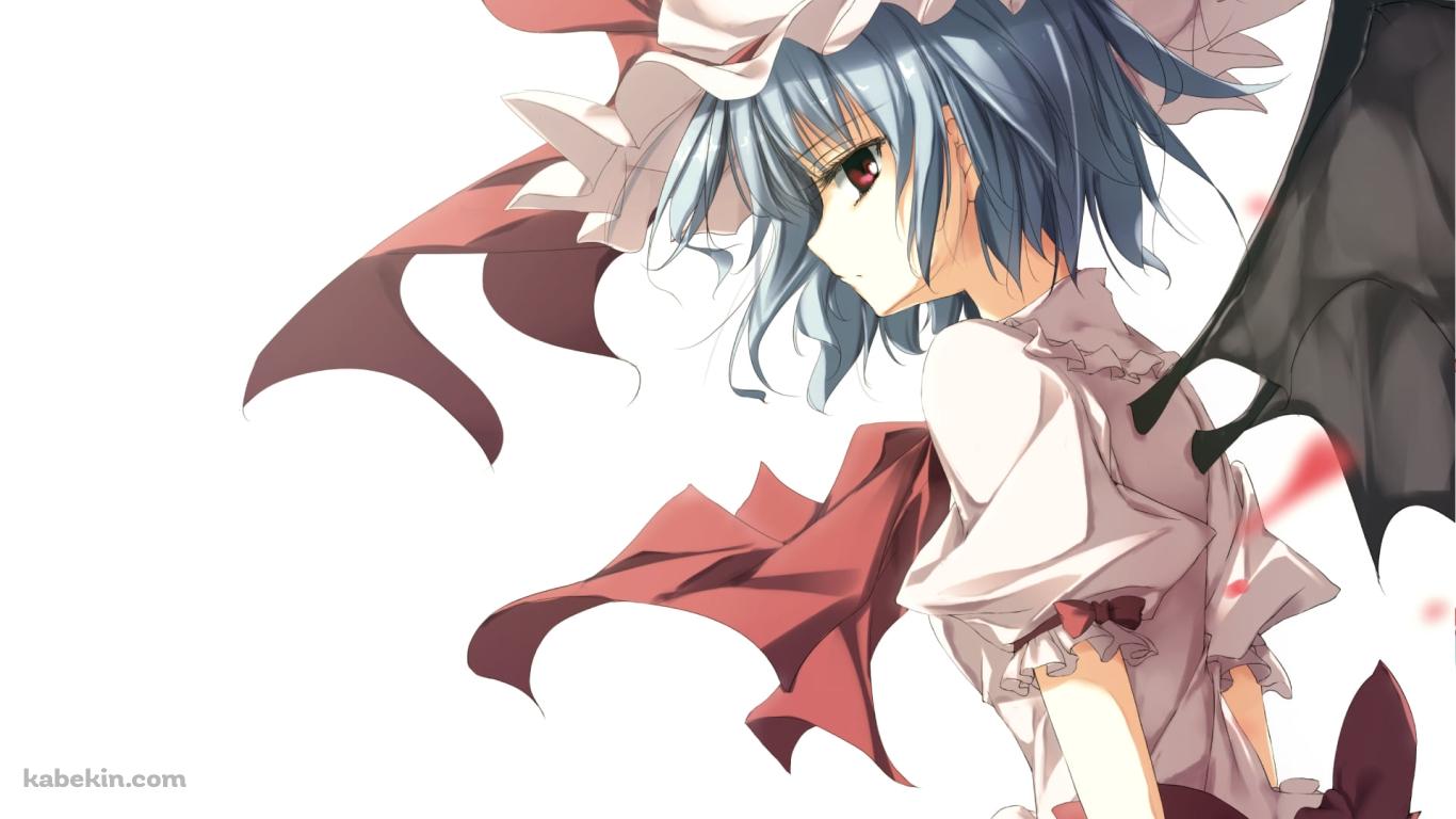 冷ややかな視線を送るレミリア・スカーレット / 東方の壁紙(1366px x 768px) 高画質 PC・デスクトップ用