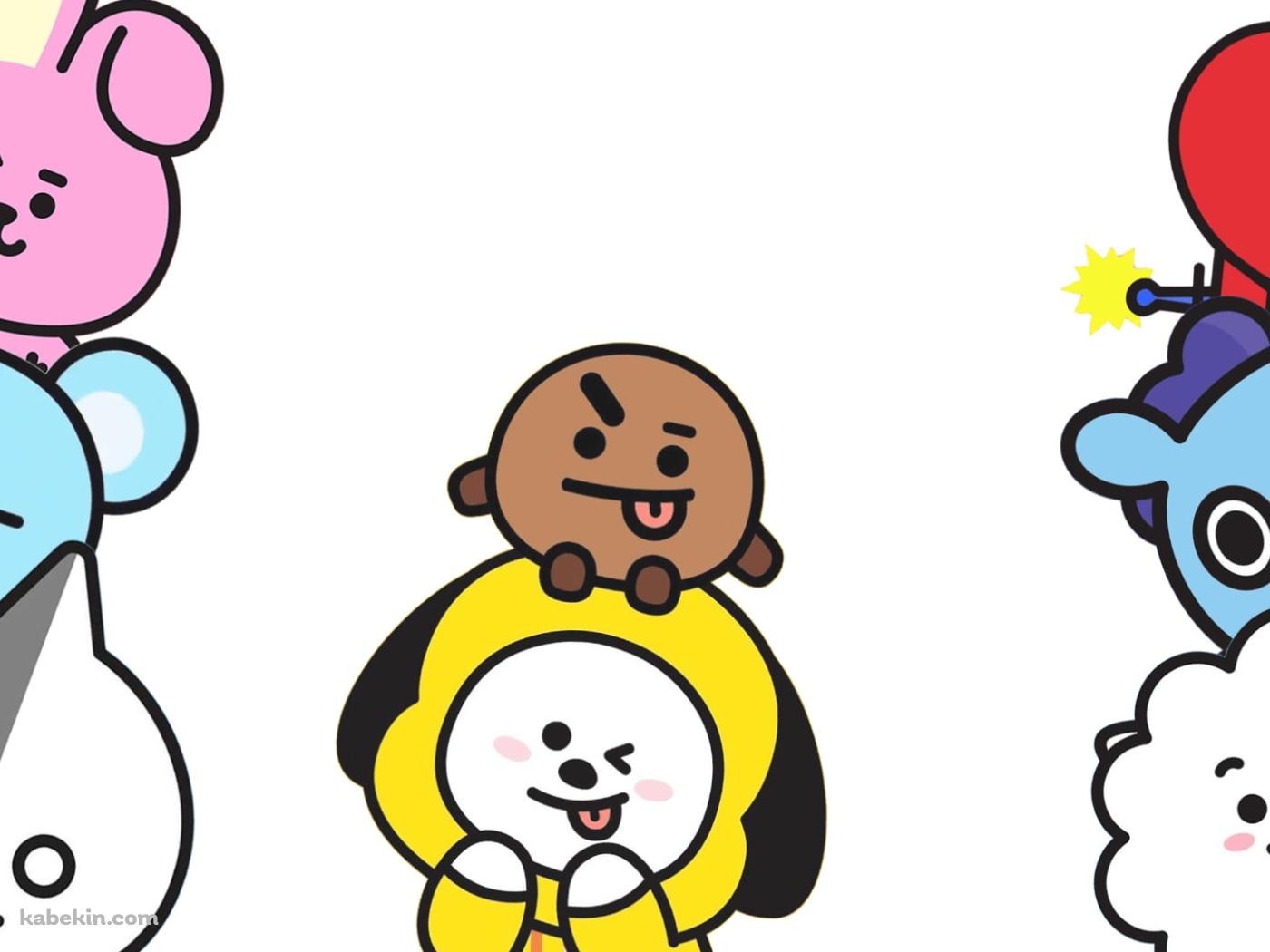 めちゃくちゃ可愛いBT21 / 白の壁紙(1400px x 1050px) 高画質 PC・デスクトップ用