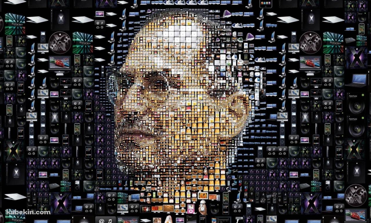 スティーブ・ジョブズ / デジタルアート / Appleの壁紙(1280px x 768px) 高画質 PC・デスクトップ用
