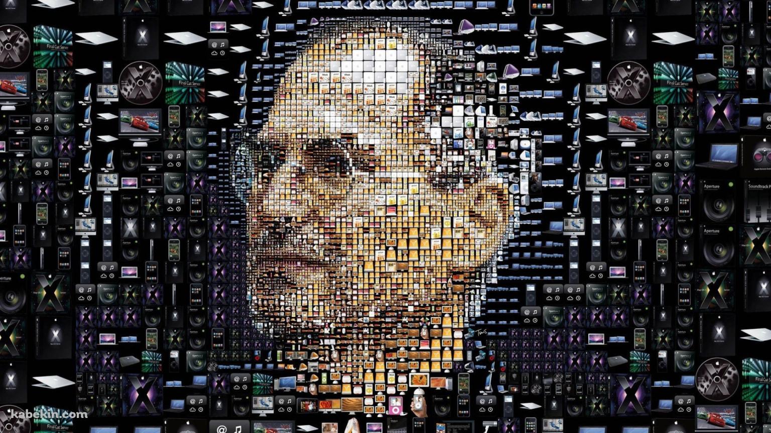 スティーブ・ジョブズ / デジタルアート / Appleの壁紙(1536px x 864px) 高画質 PC・デスクトップ用