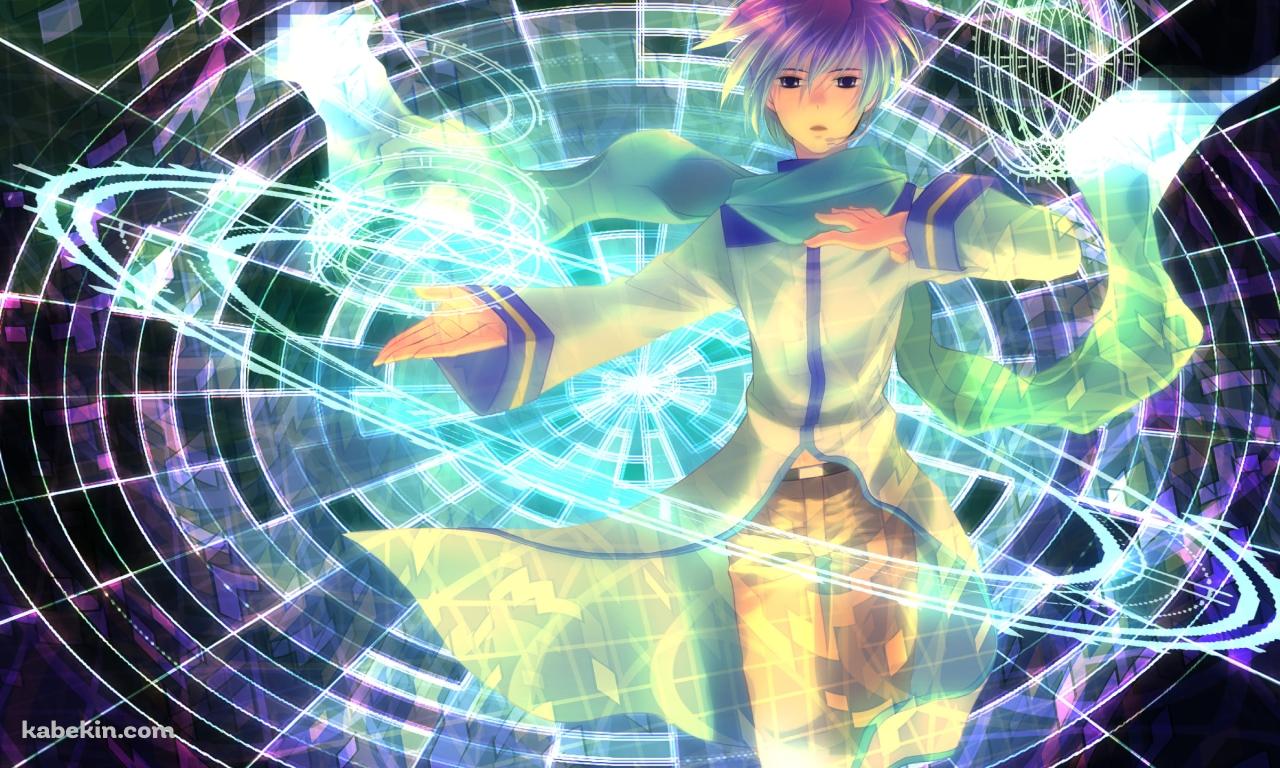 両手をかざすKAITO V3 / ボカロの壁紙(1280px x 768px) 高画質 PC・デスクトップ用