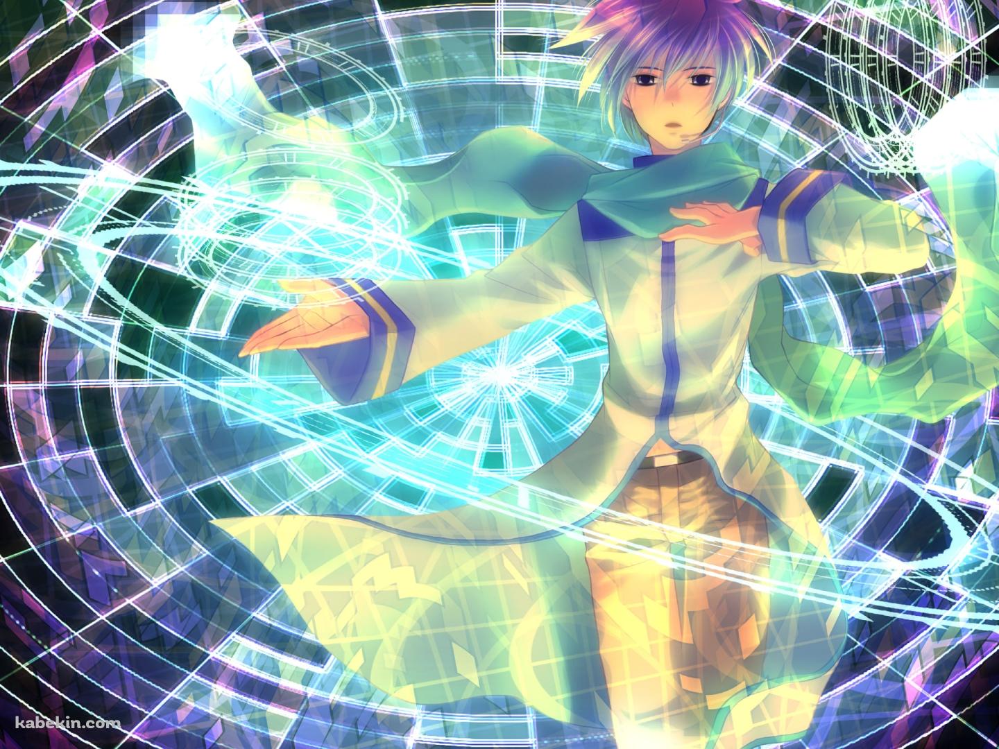 両手をかざすKAITO V3 / ボカロの壁紙(1440px x 1080px) 高画質 PC・デスクトップ用