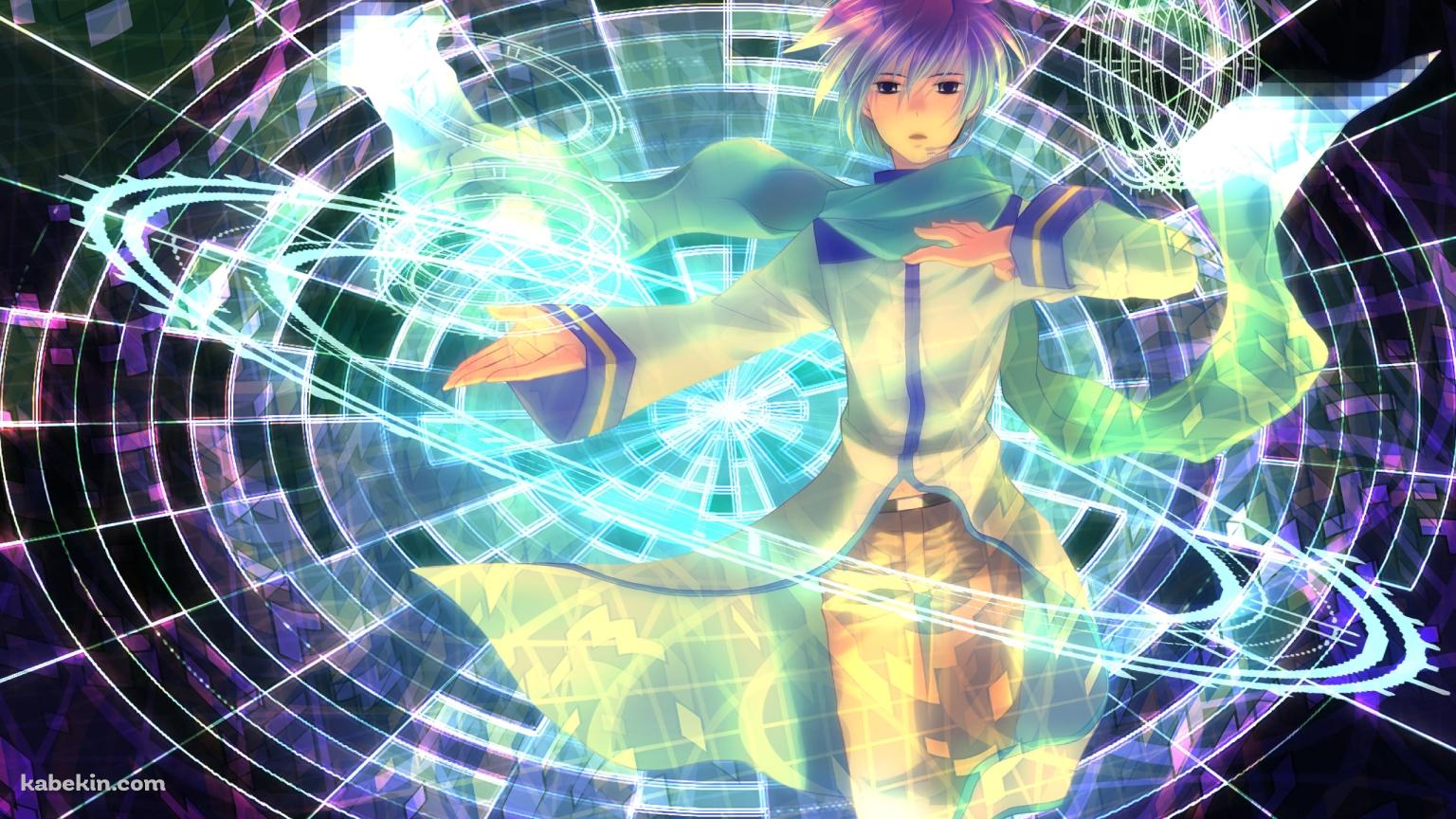 両手をかざすKAITO V3 / ボカロの壁紙(1536px x 864px) 高画質 PC・デスクトップ用