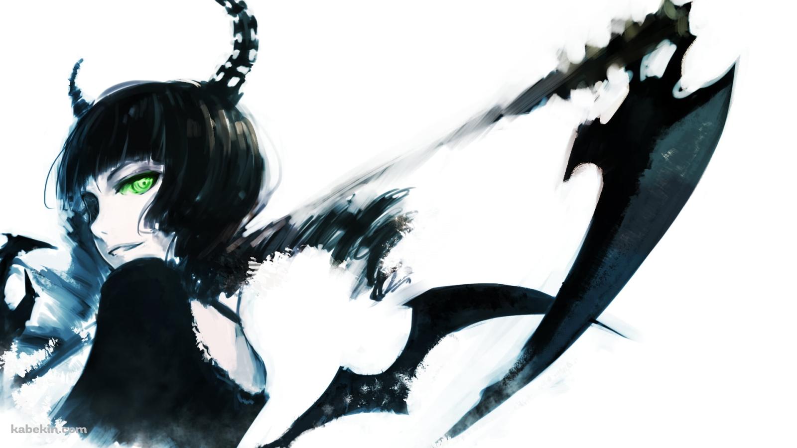 黒い鎌を持つデッドマスター / ブラック★ロックシューターの壁紙(1600px x 900px) 高画質 PC・デスクトップ用