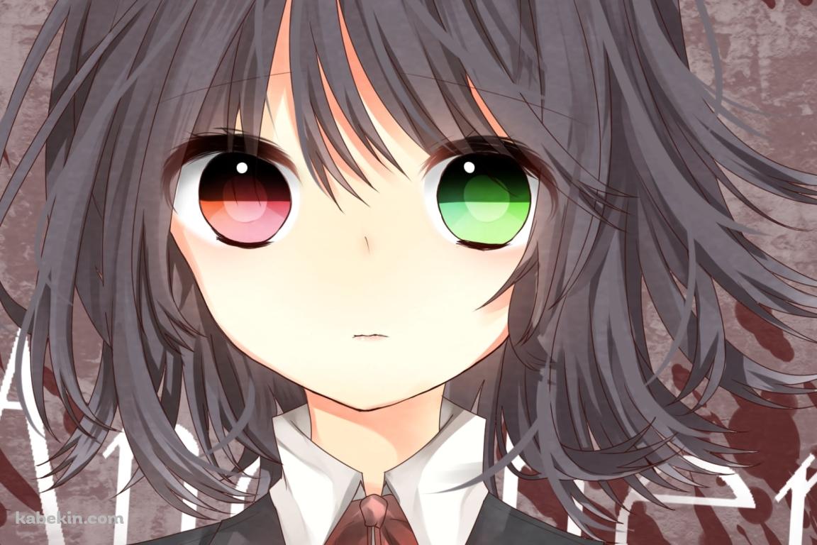 真っ直ぐこちらを見崎鳴 / オッドアイ / アナザーの壁紙(1152px x 768px) 高画質 PC・デスクトップ用